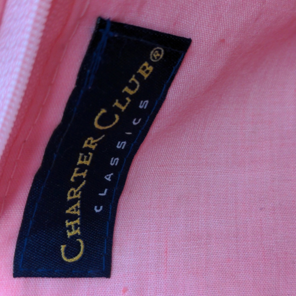 Vintage Charter Club Pink Straw Bag Purse Flower Buds Summer Cottagecore - Picture 12 of 12